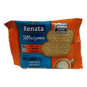 Biscoito Renata Maizena cx 180 Uni. 2x2 11g