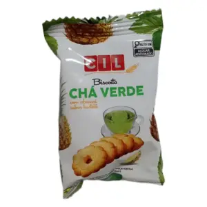 Biscoito Renata Chá Verde cx 180 Uni. 2x2 10g