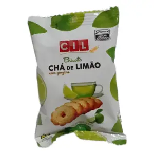 Biscoito Renata Chá de Limão cx 180 Uni. 2x2 10g