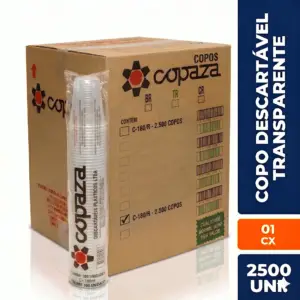 Copo 180ml Copaza cx 2500 Uni.