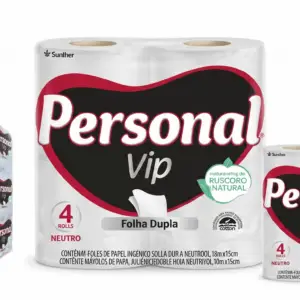 Papel Higiênico Personal Vip Folha Dupla Fardo 16 Pct 4 Uni.30mtx10cm