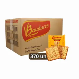 Biscoito Bauducco Cream Cracker cx 370 Uni. 2x2 10g