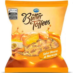 Bala Butter Toffees Musse de Maracujá 400g