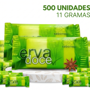 Sabonete 11g Erva Doce cx 500 Uni.