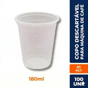 Copo 180ml Pct 100 Uni.