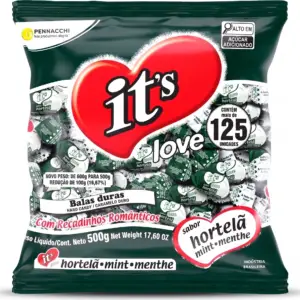Bala Its Love Hortelã 500g