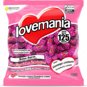 Bala LM Morango Cremoso 500g
