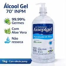 Álcool 70% Gel Asseptgel 1 kg