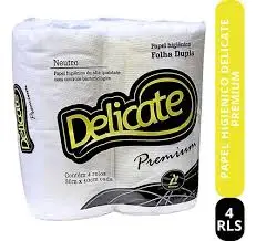 Papel Higiênico Delicate Premium Folha Dupla Pct 4 Uni. 30mtx10cm