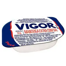 Manteiga Vigor com Sal cx 192 Uni. 10g