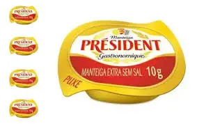 Manteiga Presidente sem Sal cx 192 Uni. 10g
