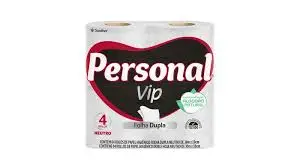 Papel Higiênico Personal Vip Folha Dupla Pct 4 Uni. 30mtx10cm